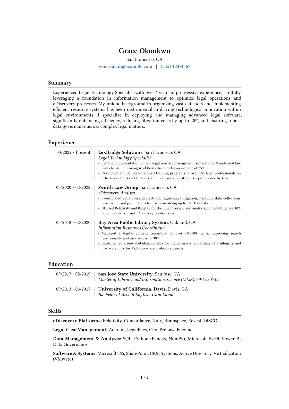 Career changer version - Page 1