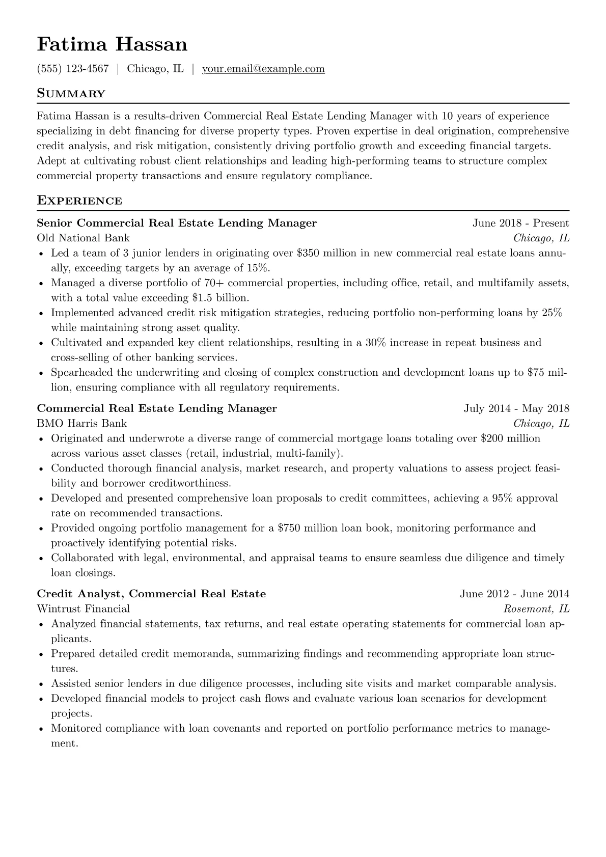 Commercial Real Estate version - Page 1