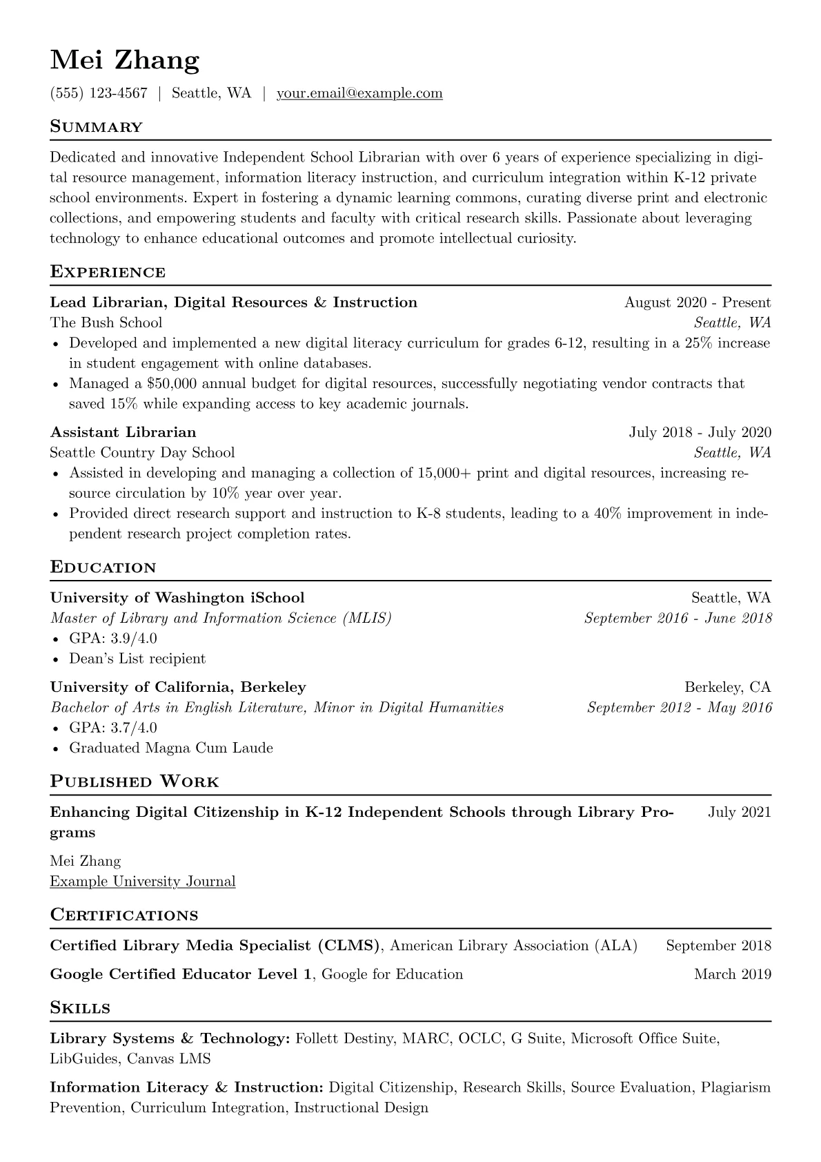 Library Systems version - Page 1