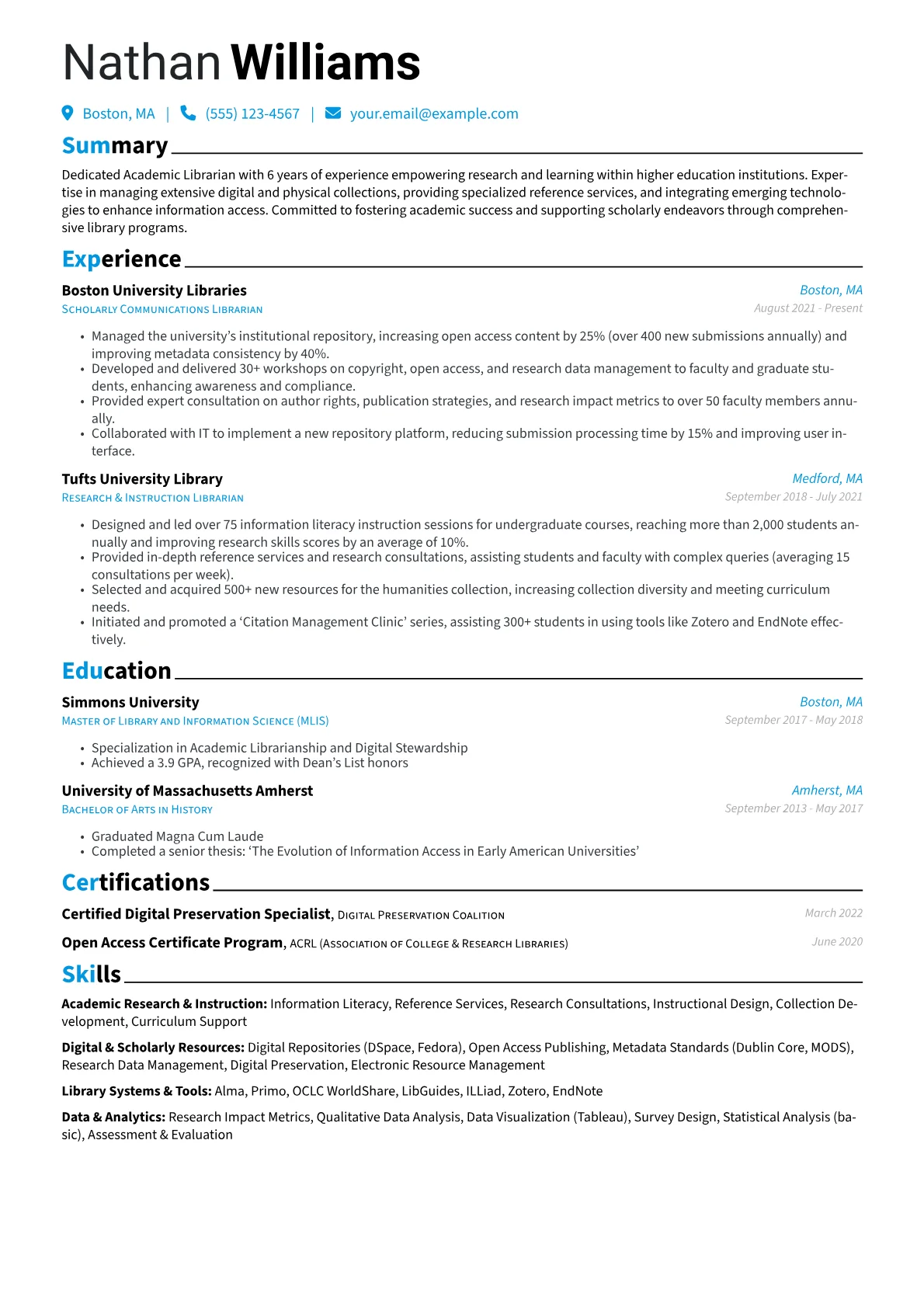 Academic Librarian version - Page 1