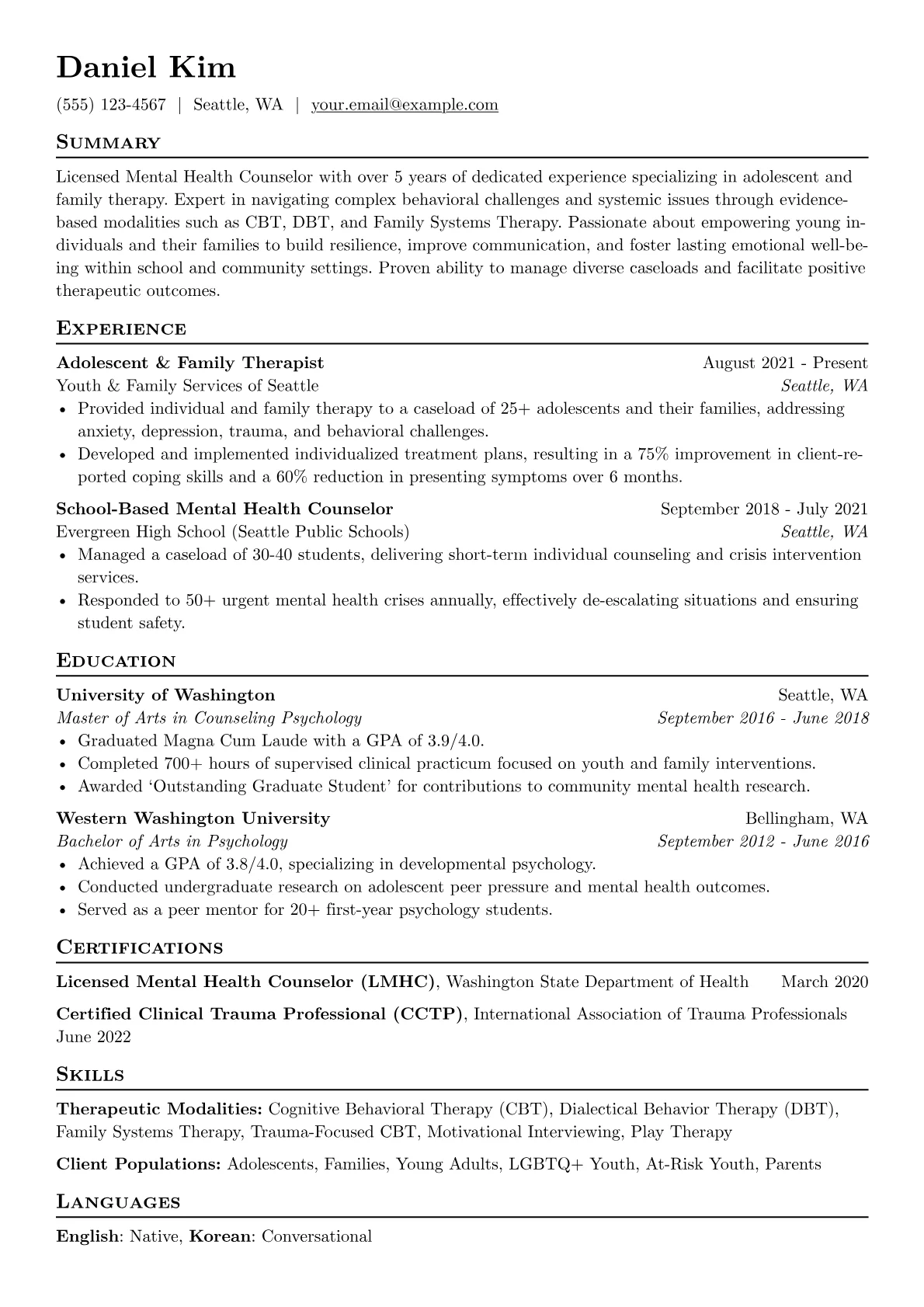 Adolescent & Family version - Page 1