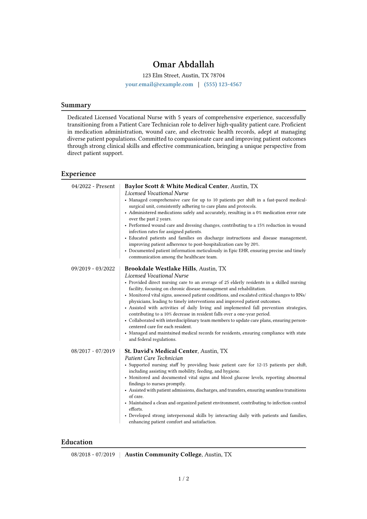 Career changer version - Page 1