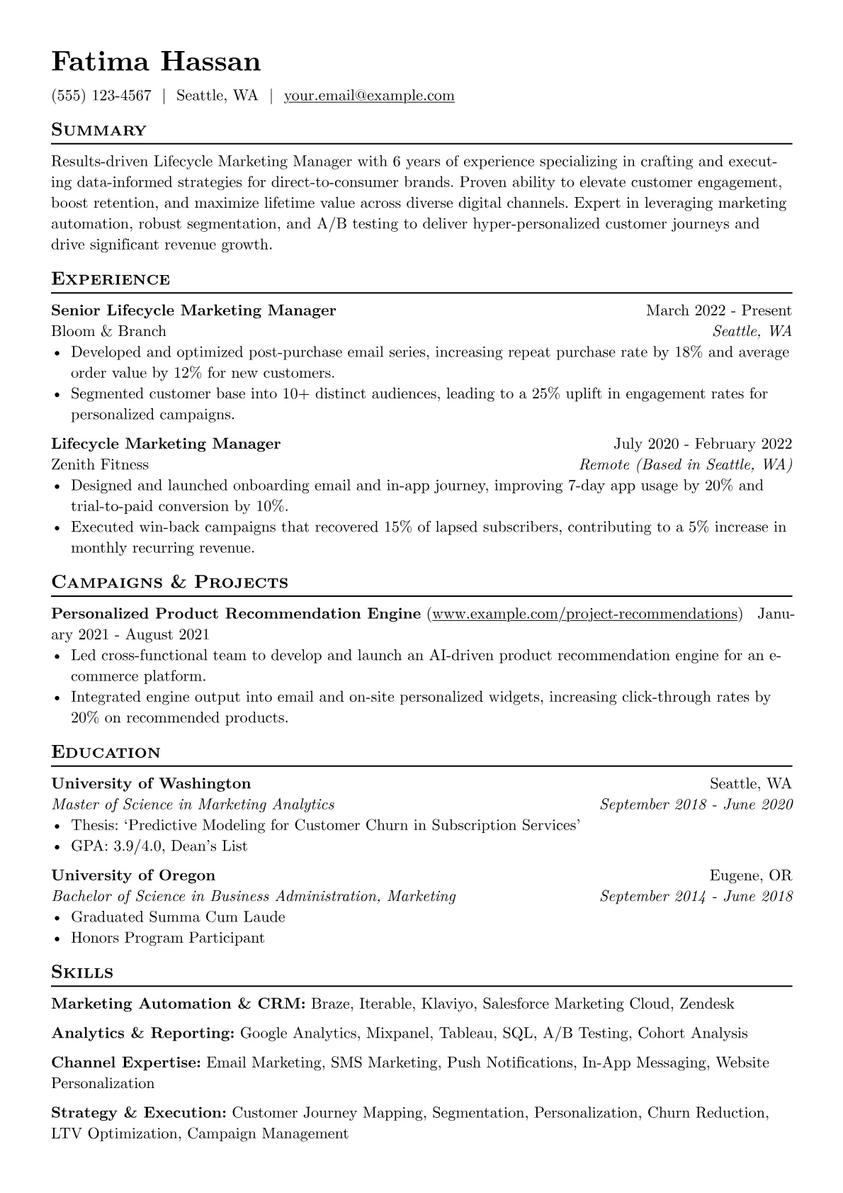 Marketing Automation & CRM version - Page 1