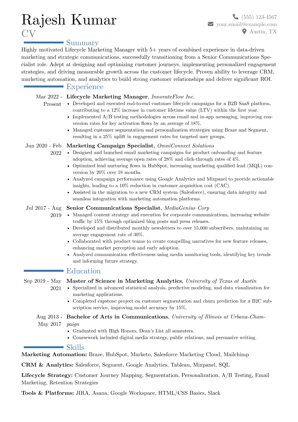 Career changer version - Page 1