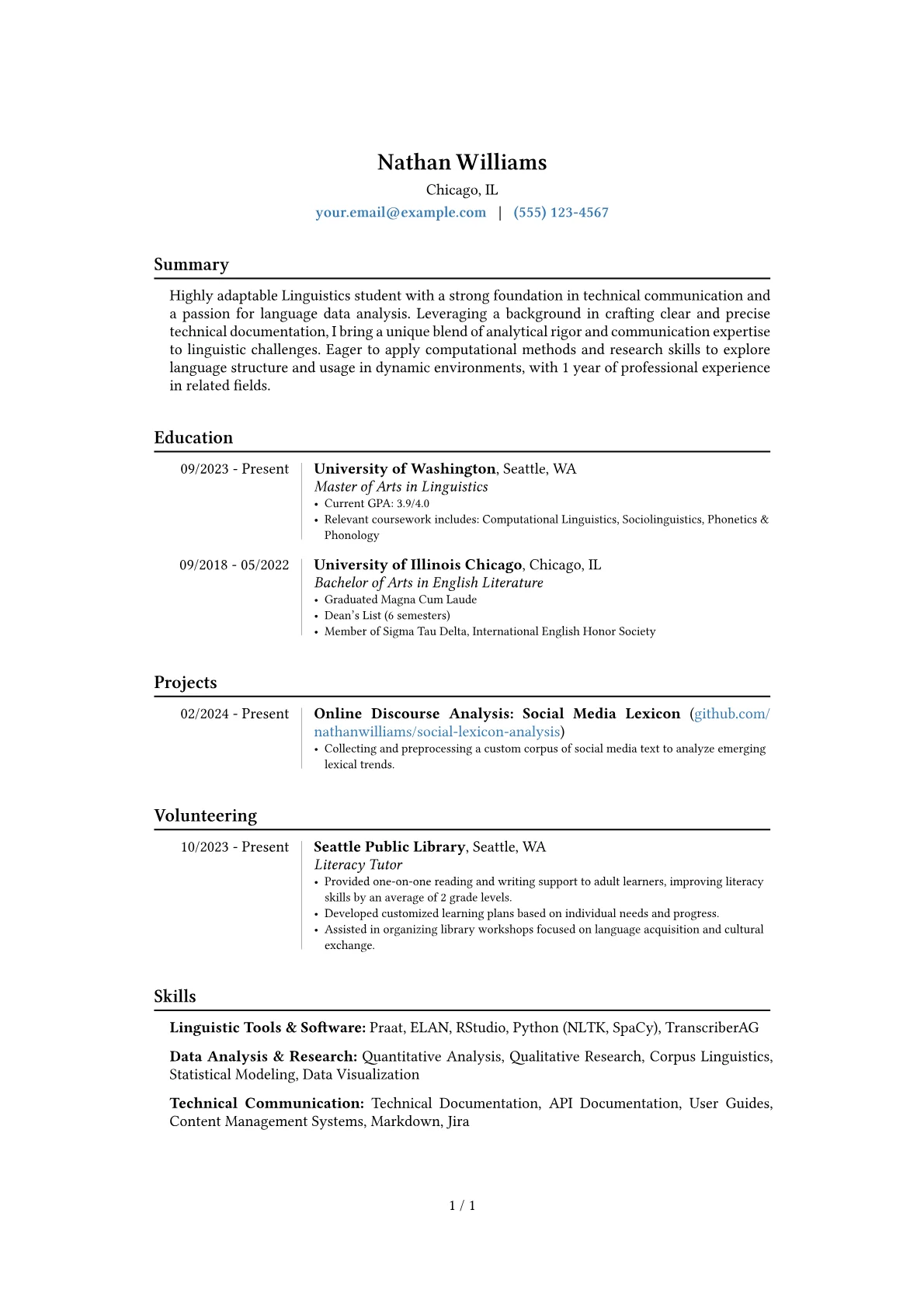 Career changer version - Page 1