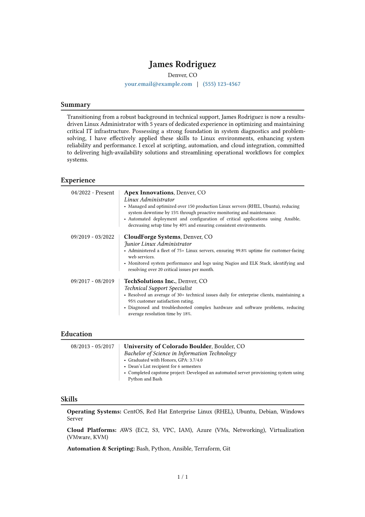 Career changer version - Page 1