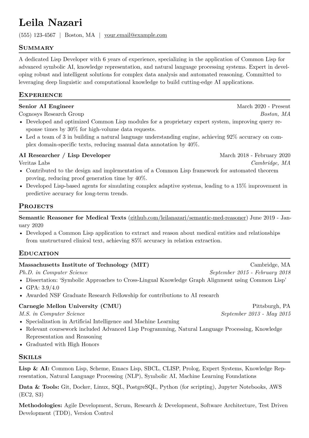 Lisp Developer version - Page 1