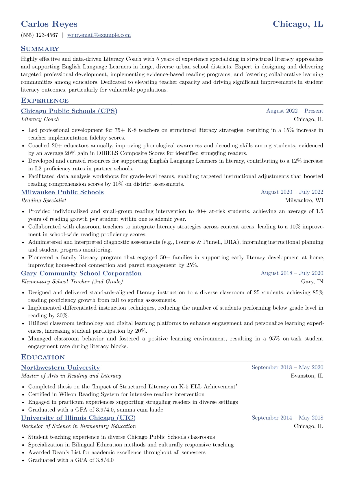 Literacy Coach version - Page 1
