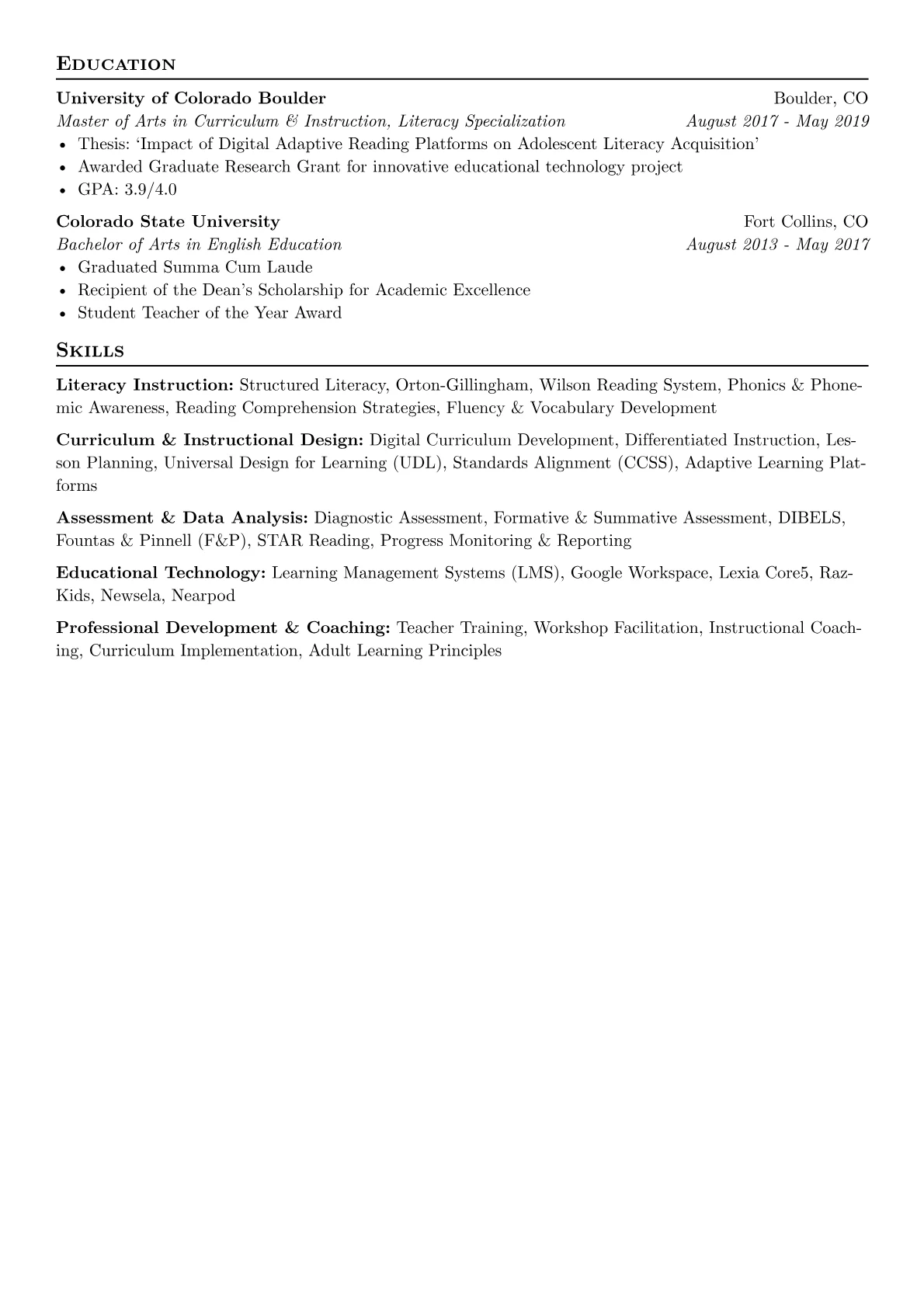 Literacy Specialist version - Page 2