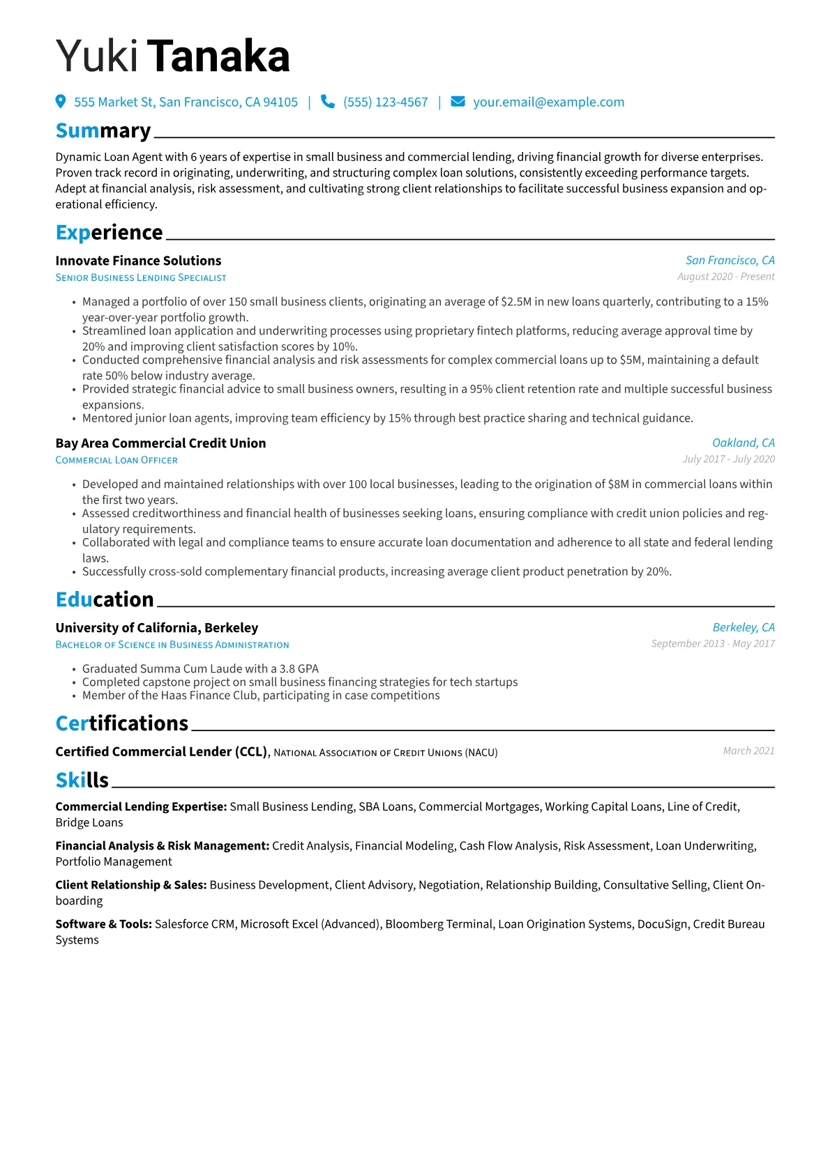 Commercial Lending version - Page 1