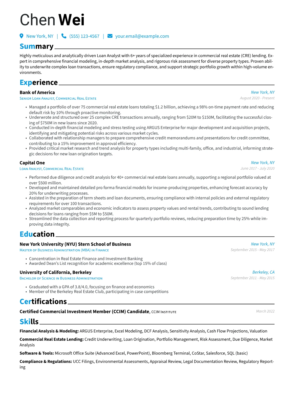 Loan Analyst version - Page 1