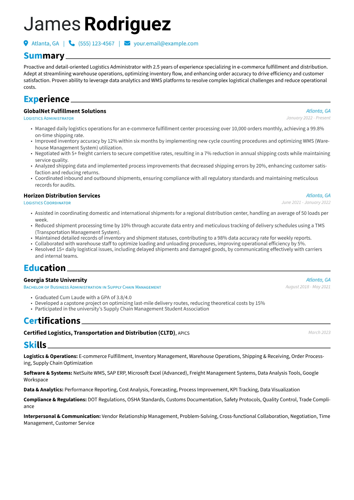 Logistics & Operations version - Page 1
