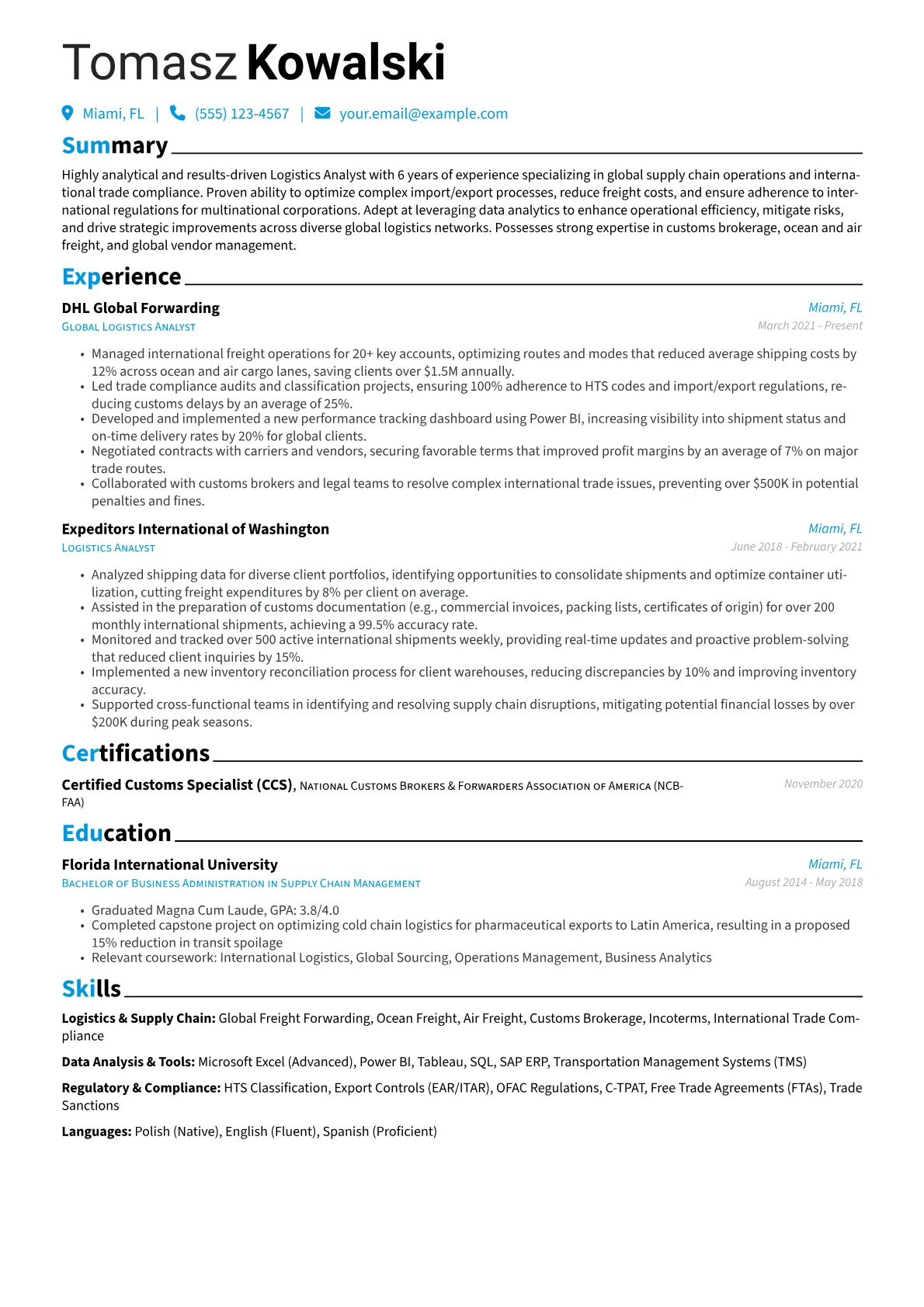 Global Logistics version - Page 1