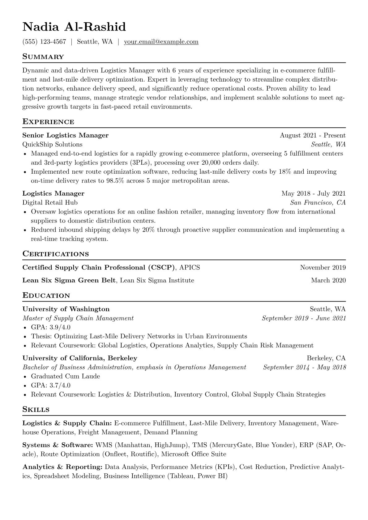 Logistics & Supply Chain version - Page 1