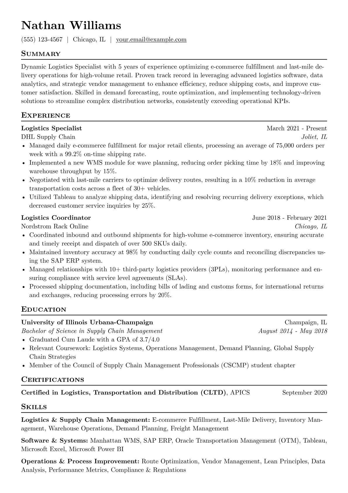 E-commerce Logistics version - Page 1