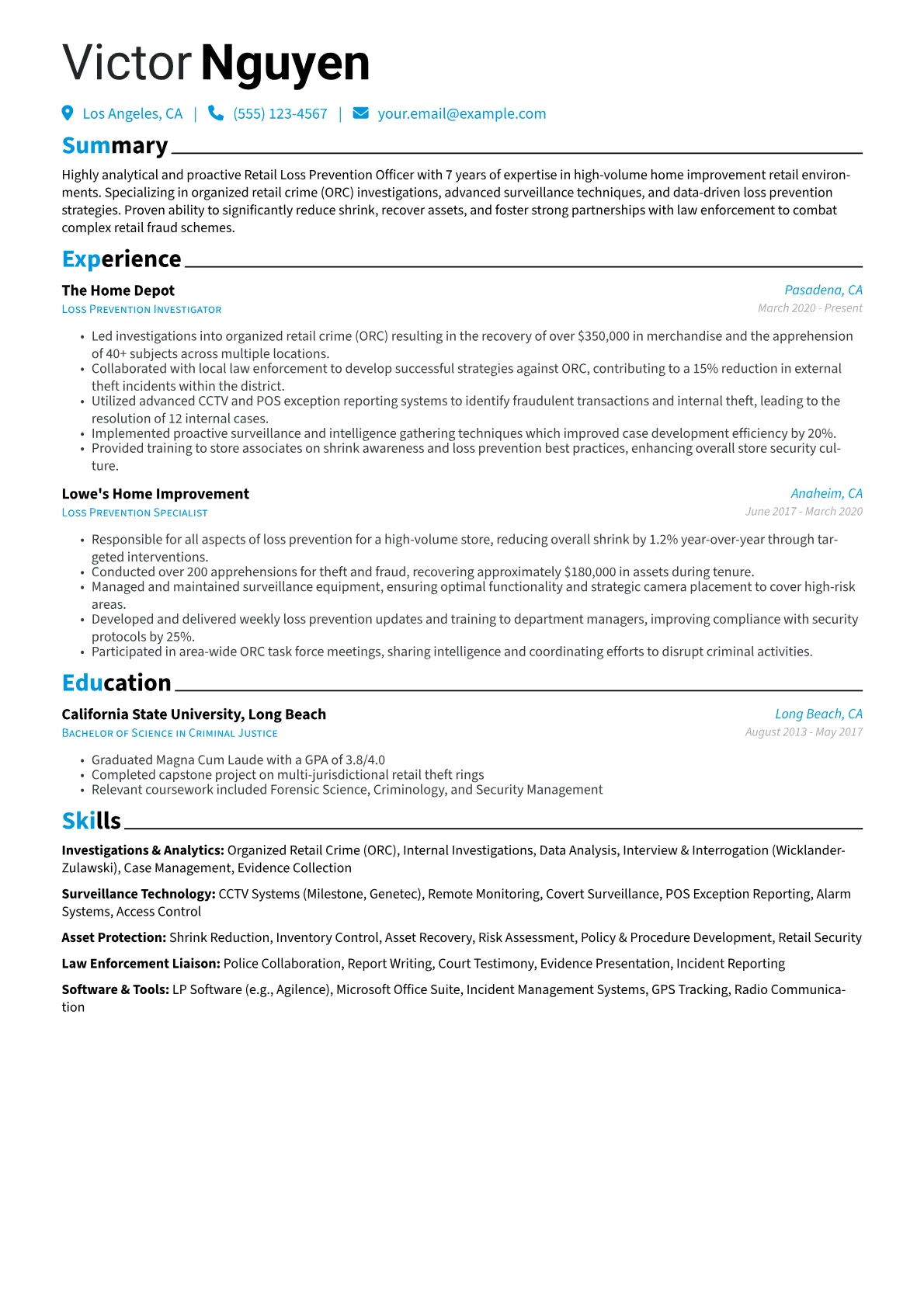 Retail Loss Prevention version - Page 1