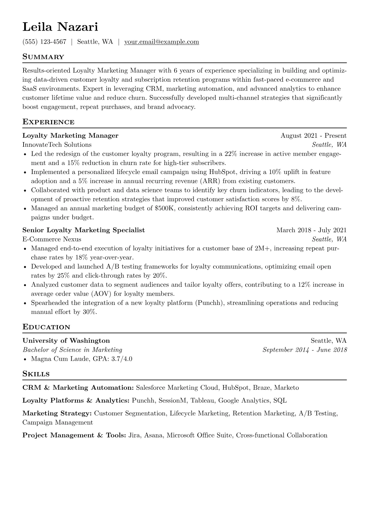CRM & Marketing Automation version - Page 1