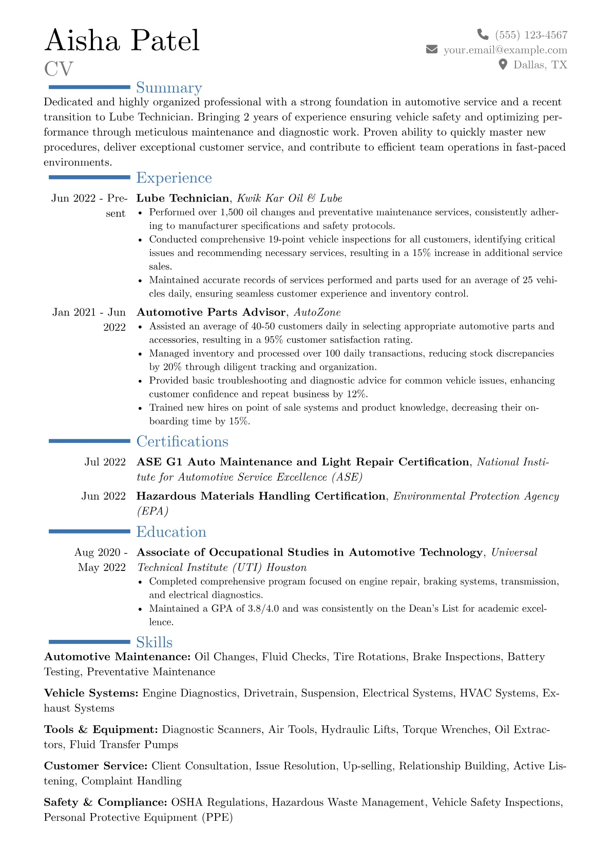 Career changer version - Page 1