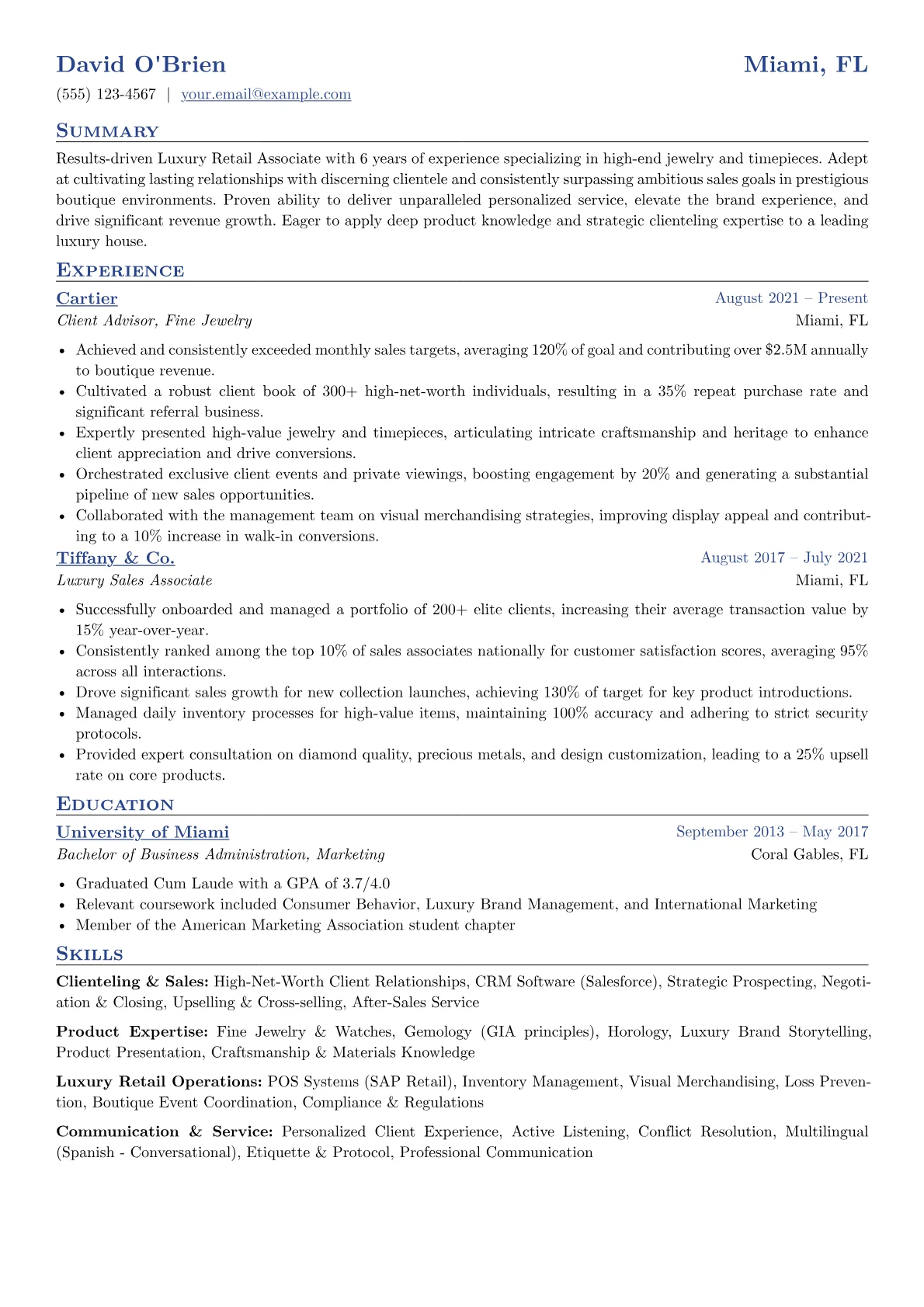Luxury Retail version - Page 1
