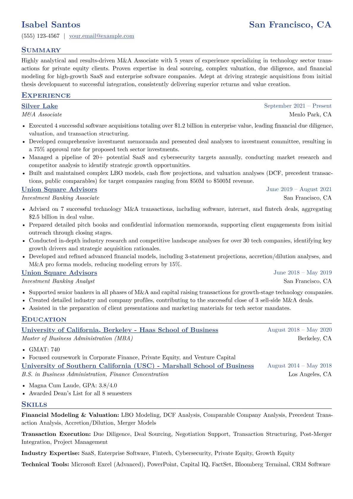 Financial Modeling version - Page 1