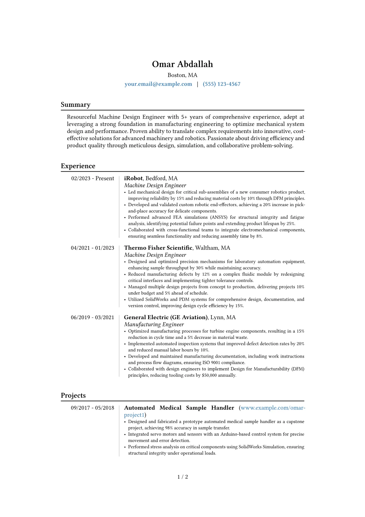 Career changer version - Page 1