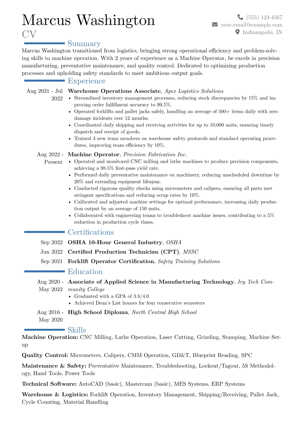 Career changer version - Page 1