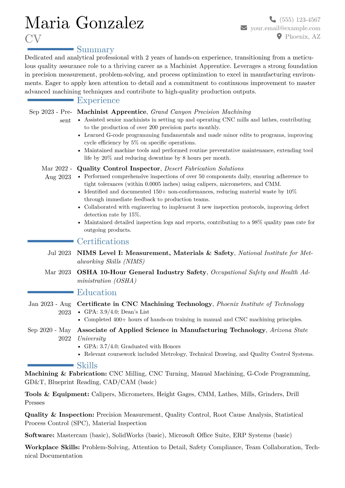 Career changer version - Page 1