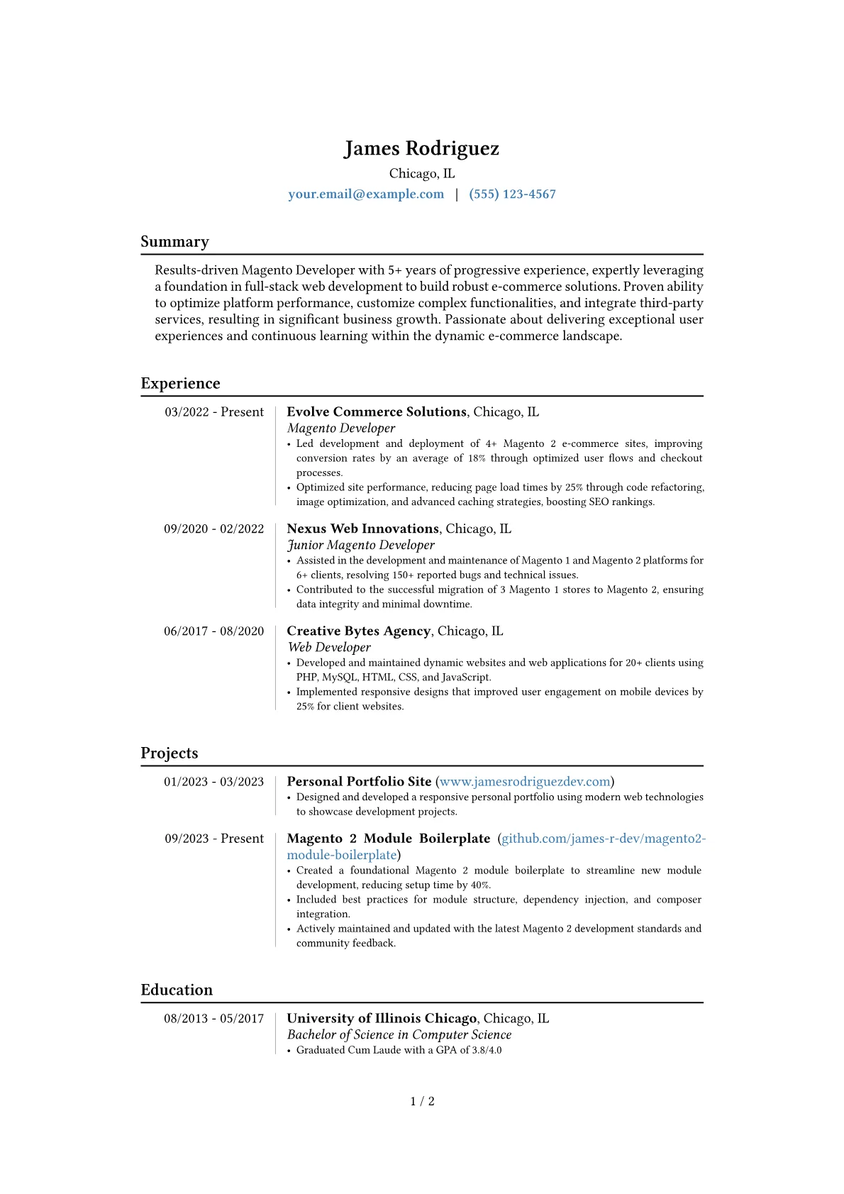Career changer version - Page 1
