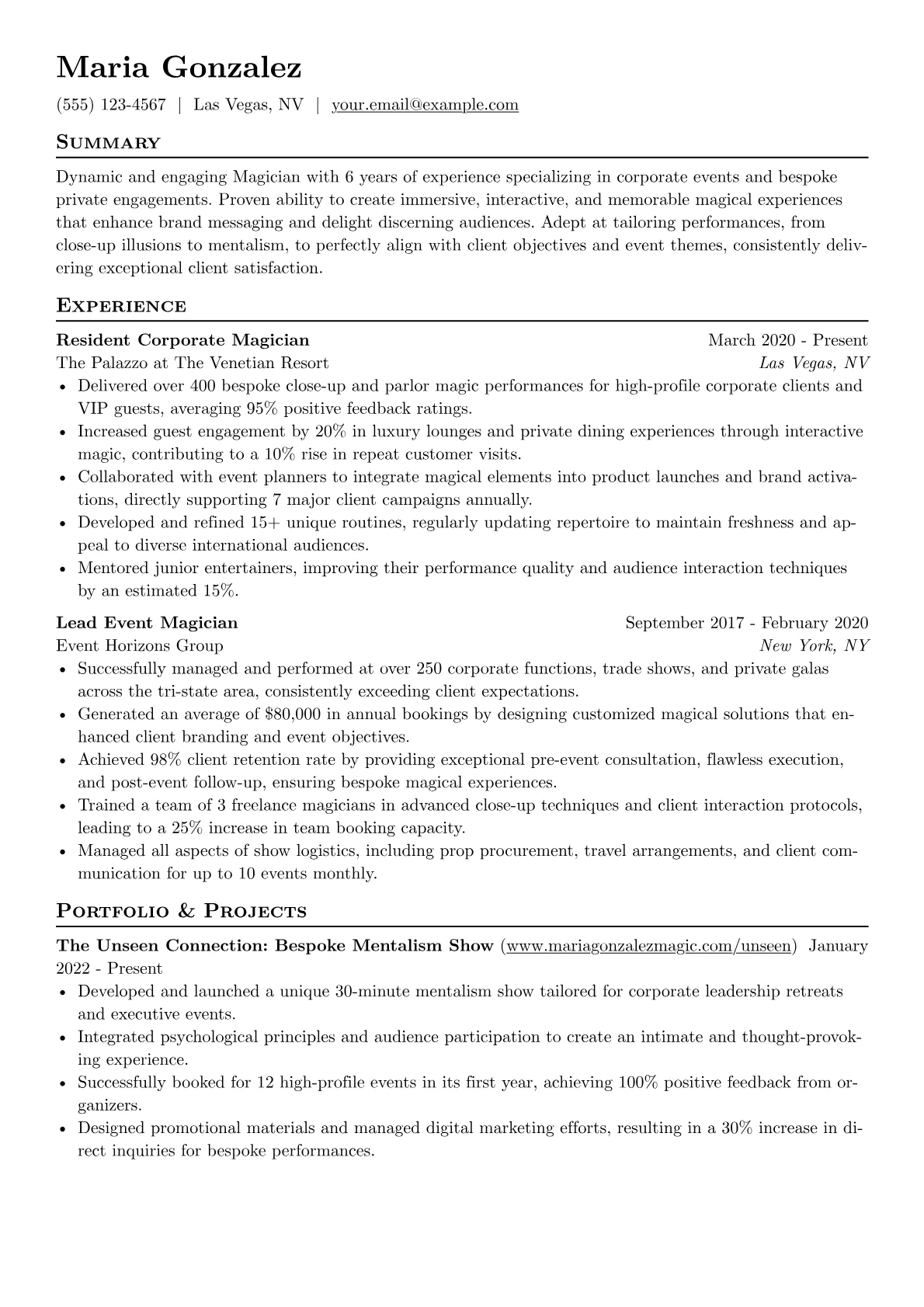 Corporate & Close-Up version - Page 1