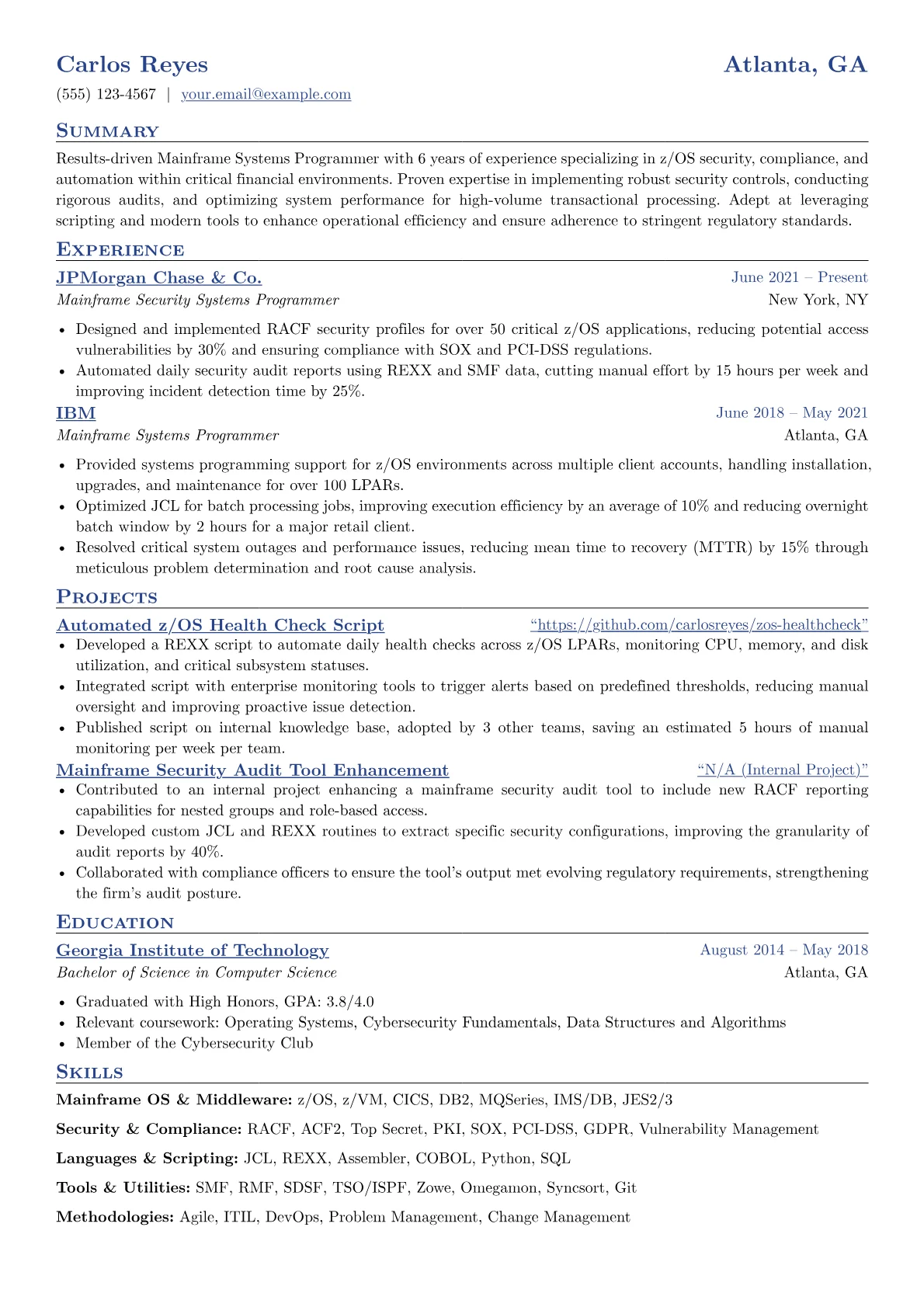 Mainframe Systems version - Page 1