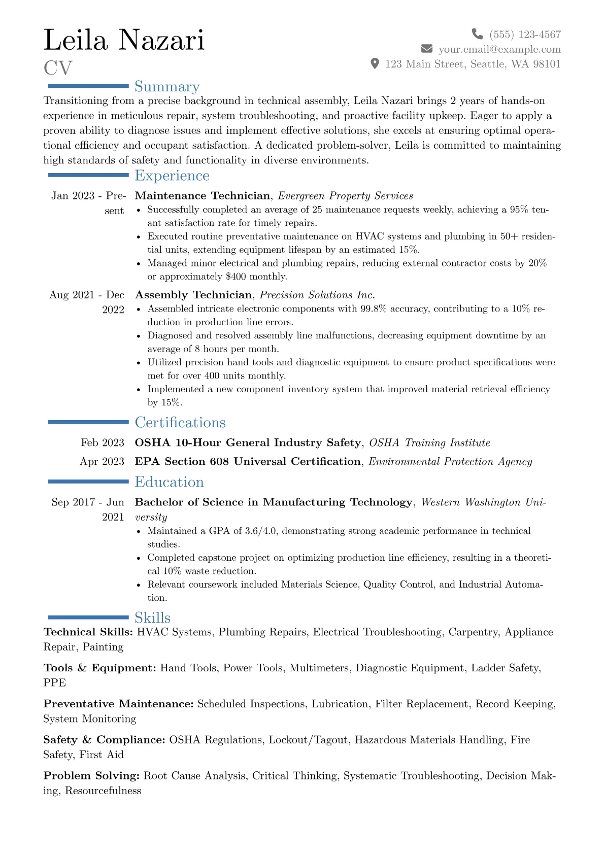 Career changer version - Page 1