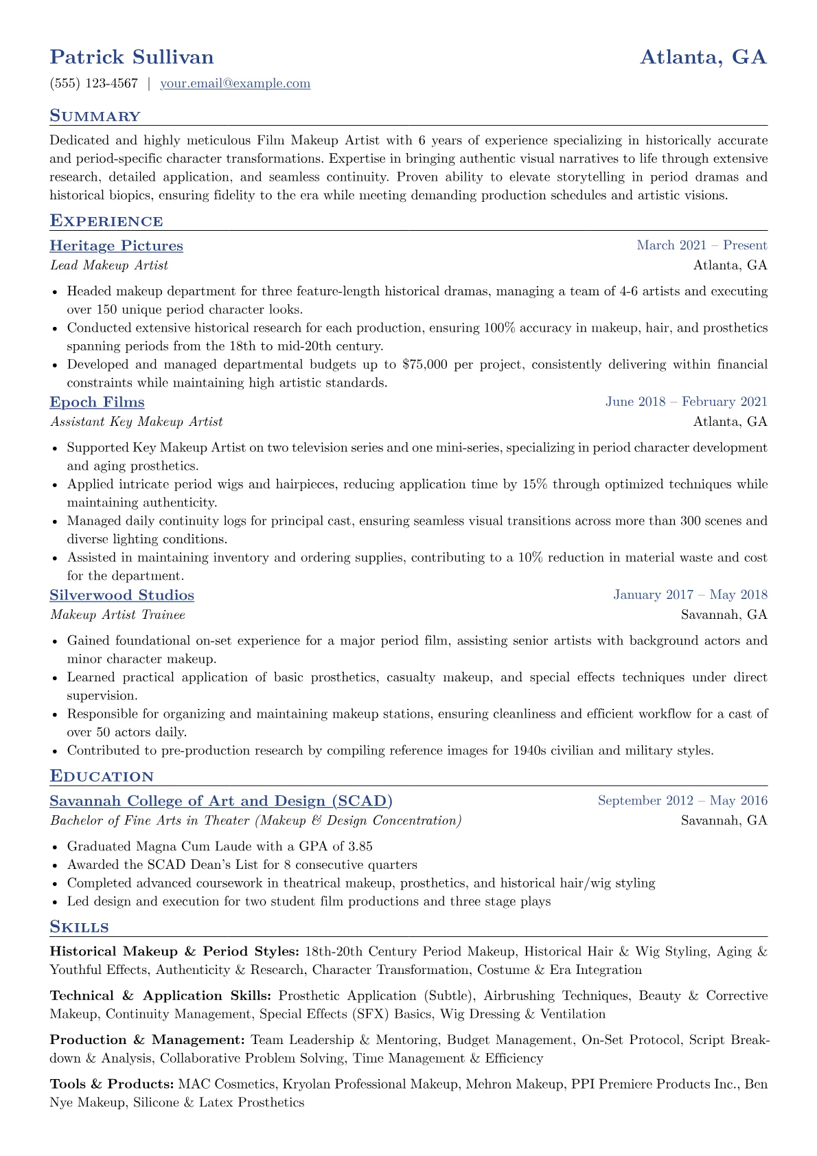 Historical Makeup & Period version - Page 1