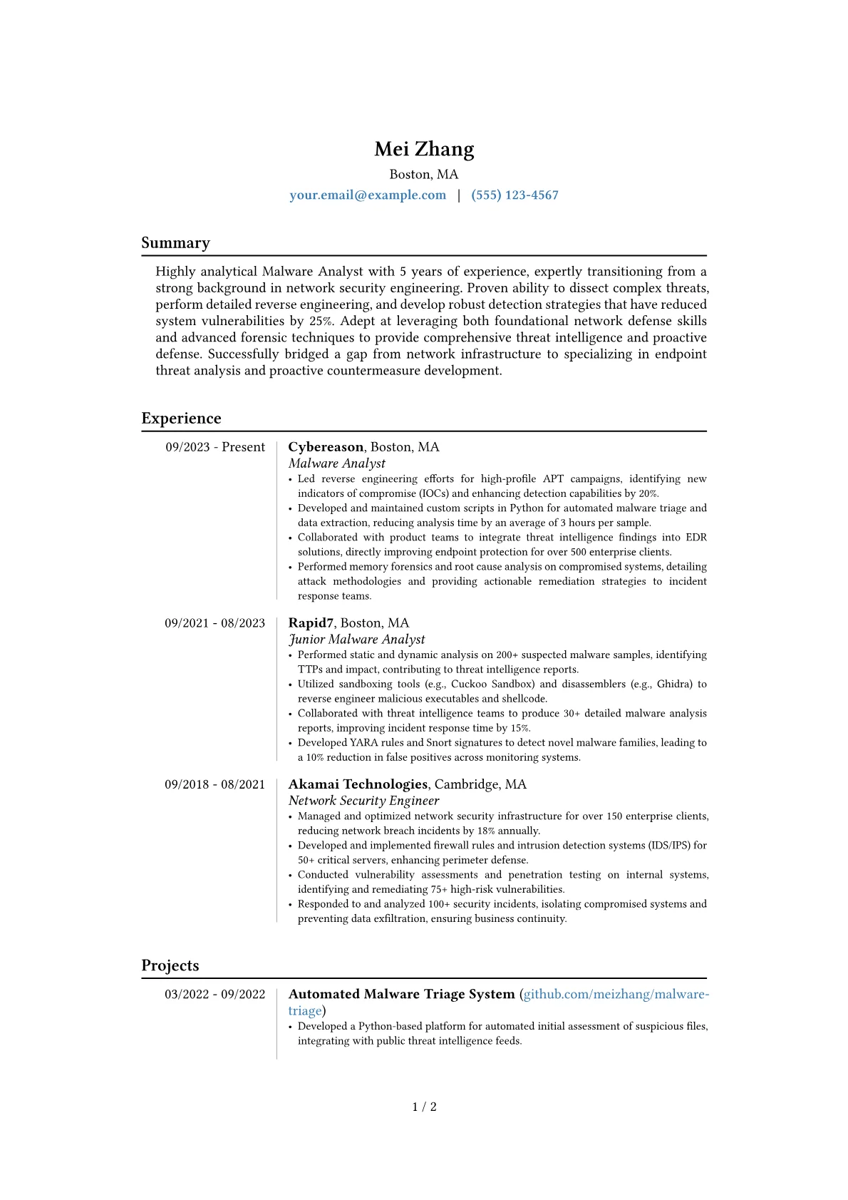 Career changer version - Page 1