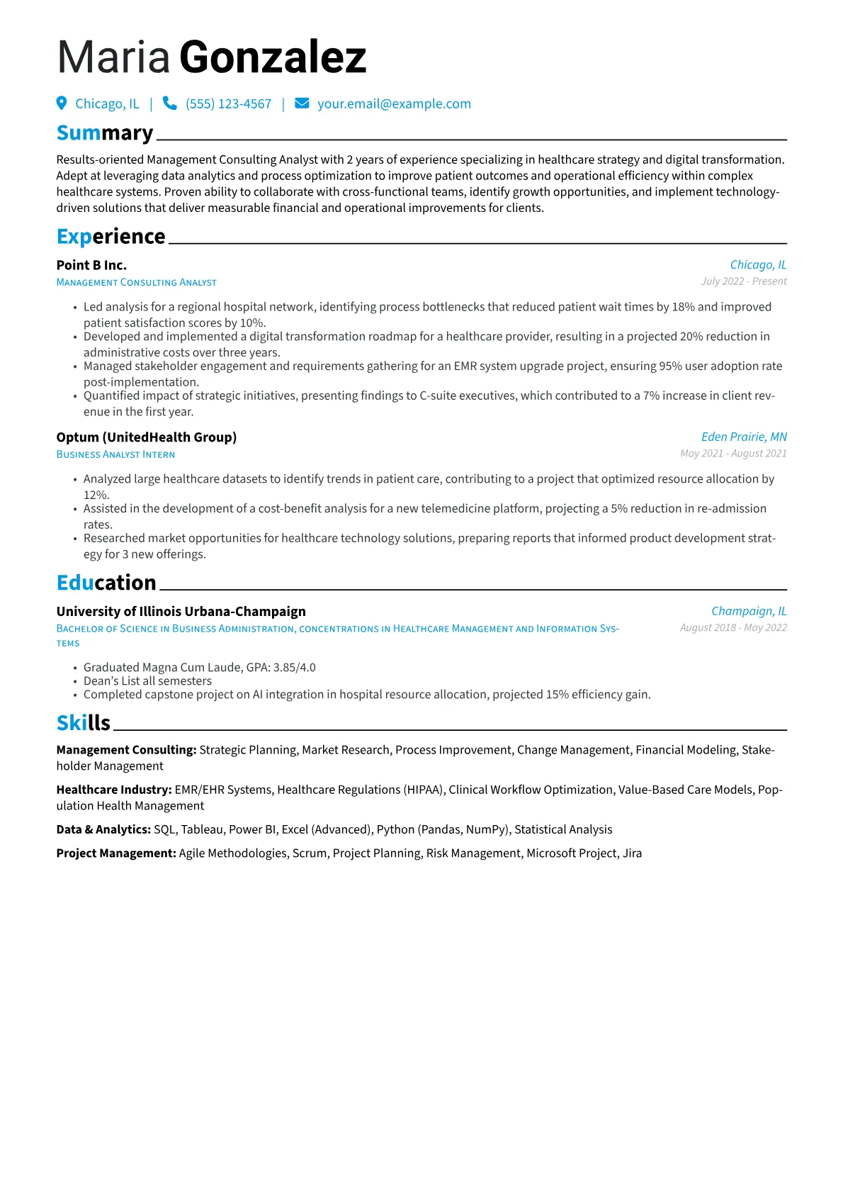 Management Consulting version - Page 1
