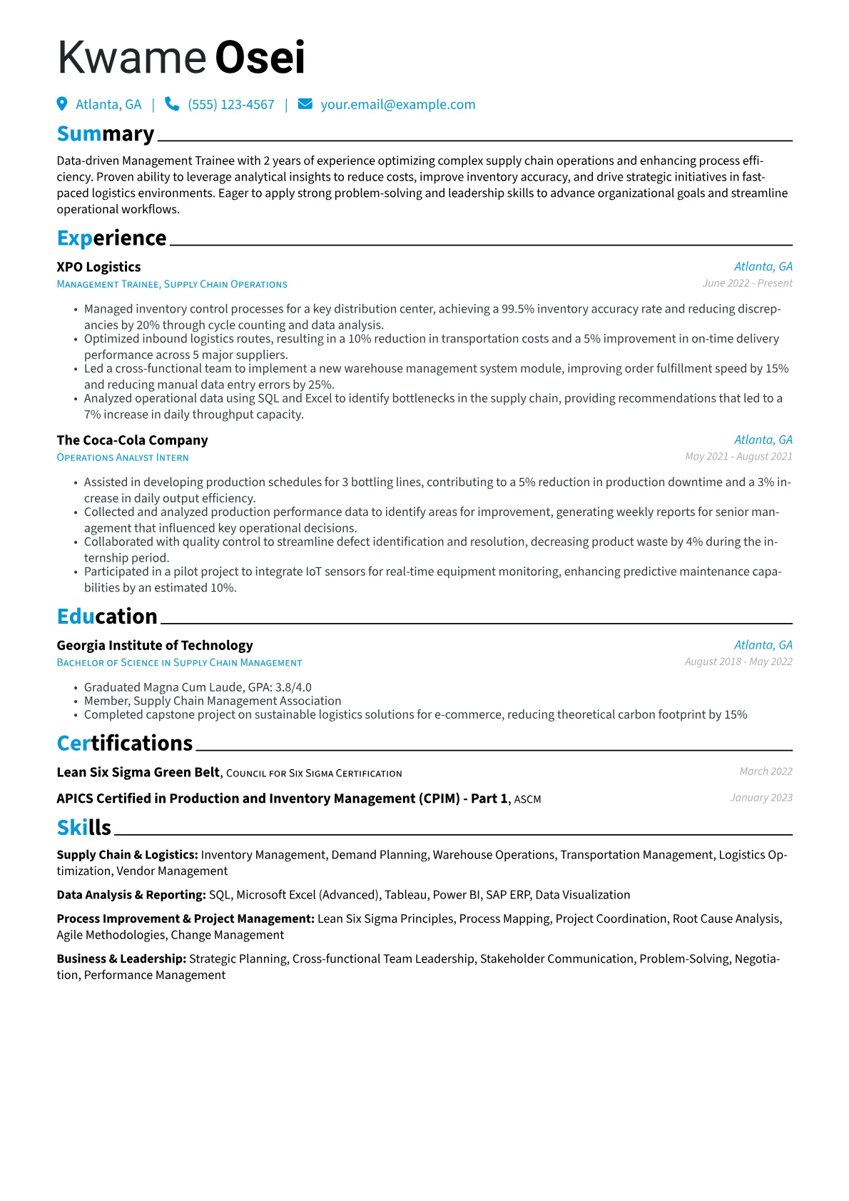 Supply Chain Focus version - Page 1