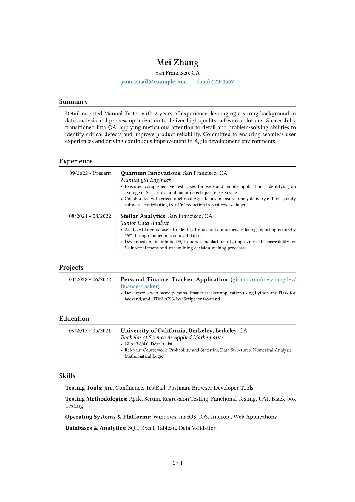 Career changer version - Page 1