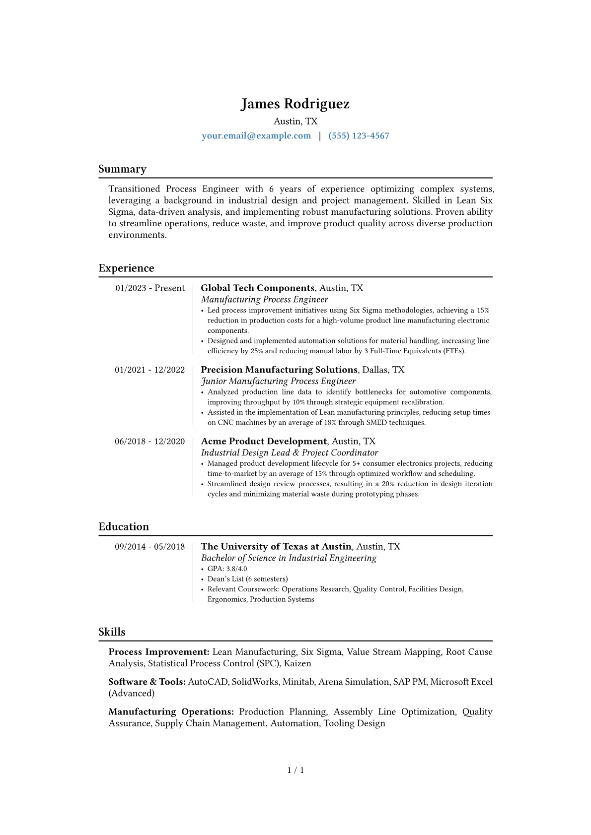 Career changer version - Page 1