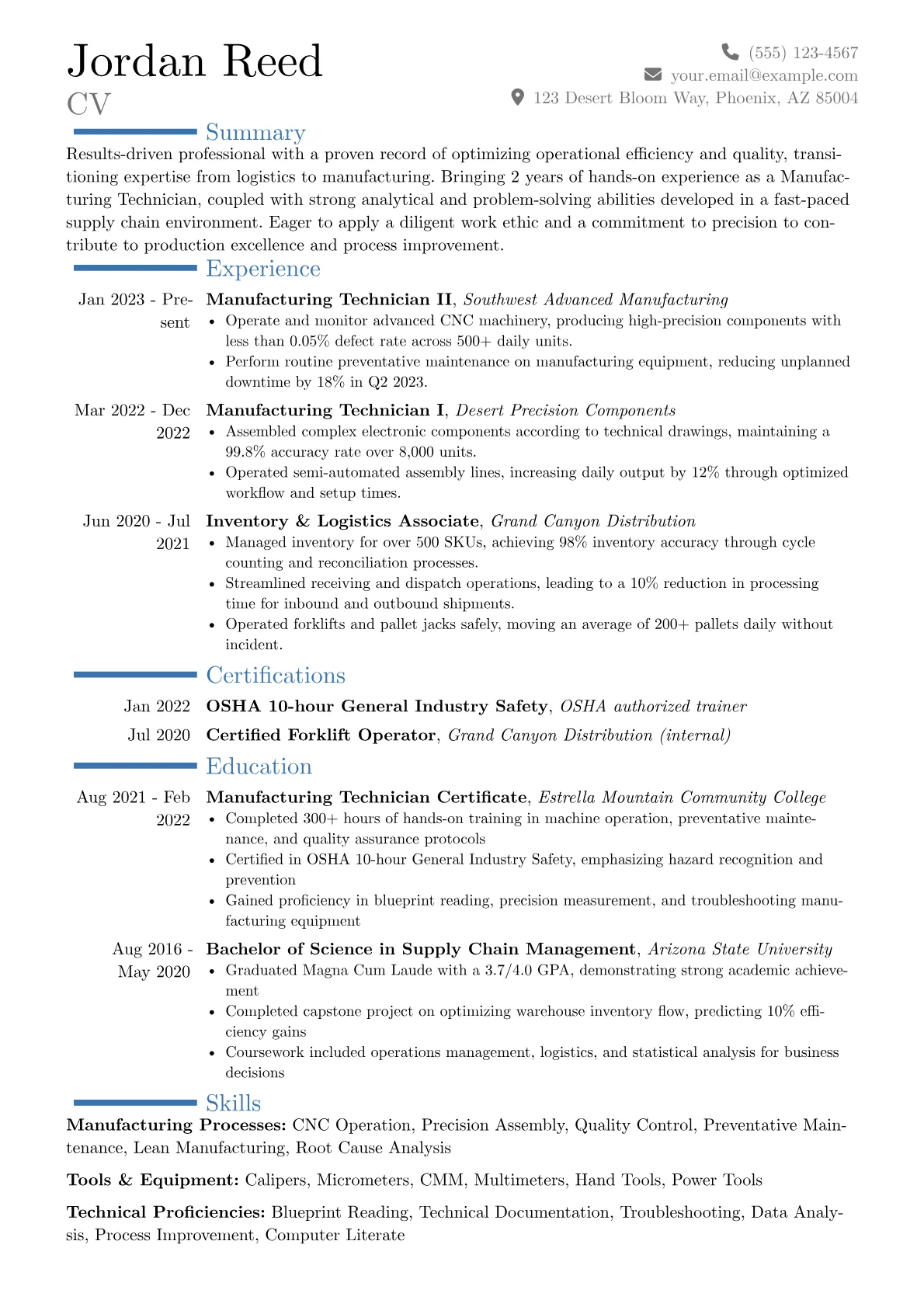 Career changer version - Page 1