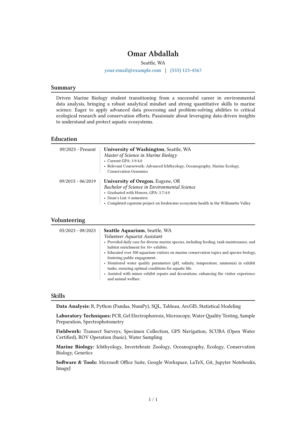 Career changer version - Page 1