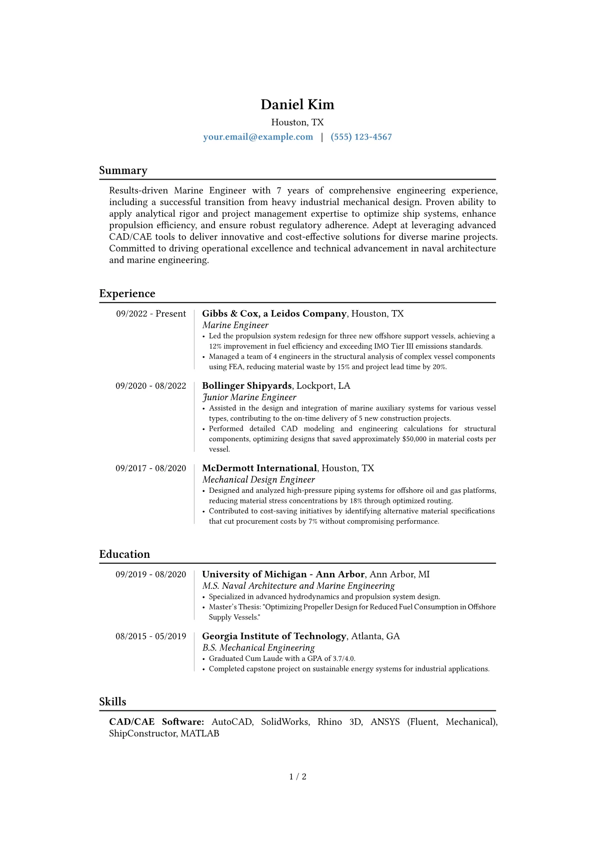 Career changer version - Page 1