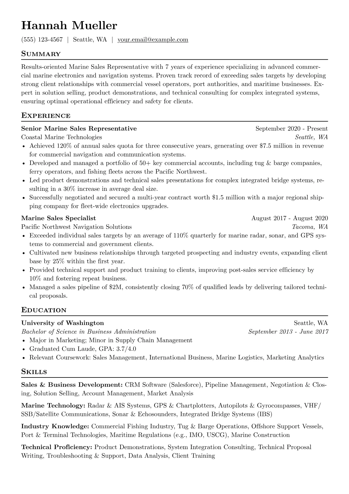 Sales & Business version - Page 1