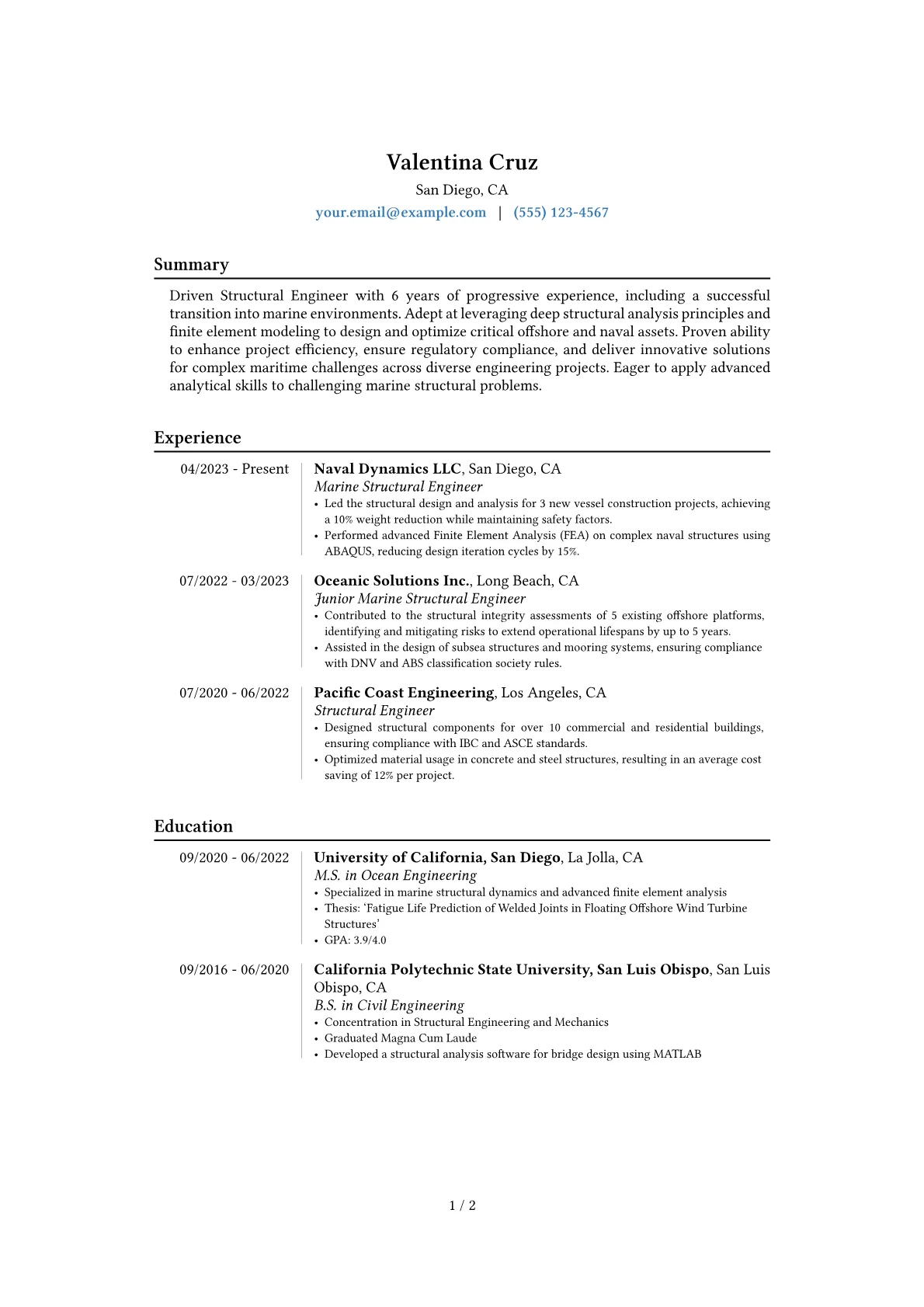 Career changer version - Page 1