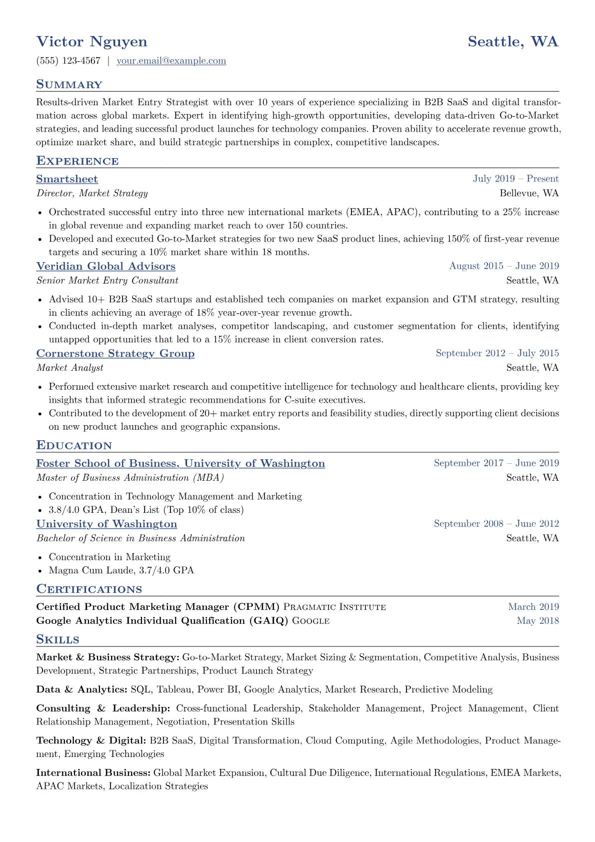 Market Entry version - Page 1