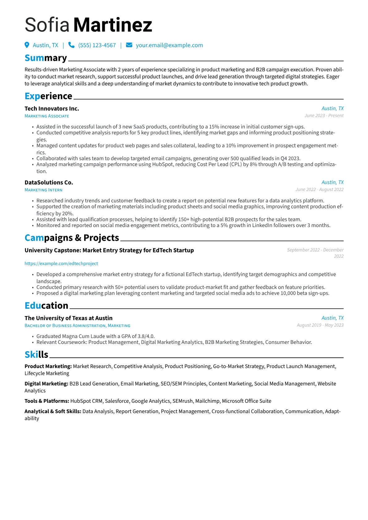 Product Marketing version - Page 1