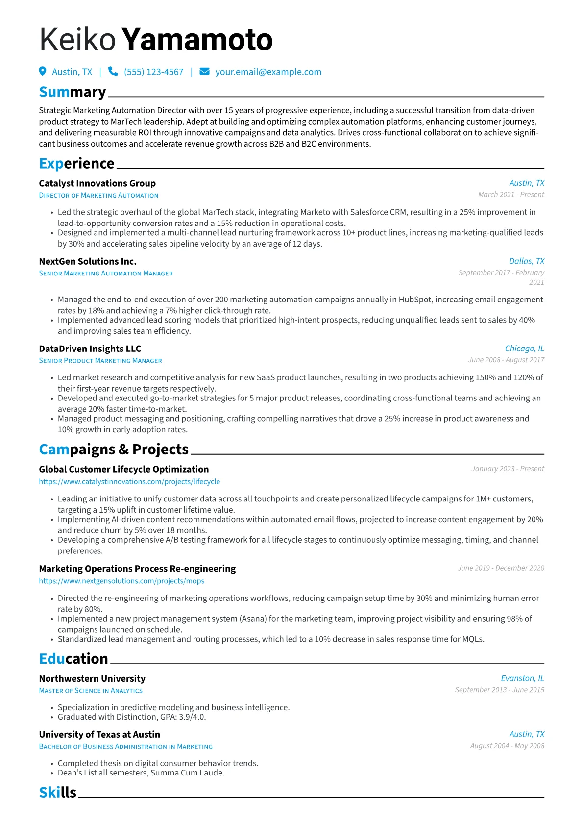 Career changer version - Page 1