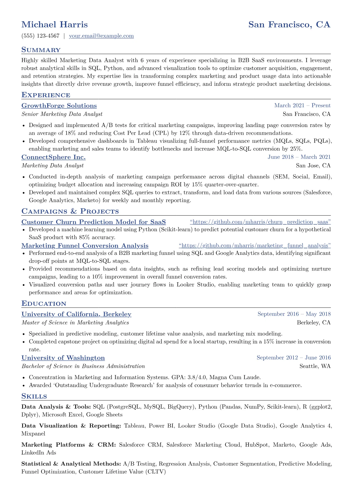 B2B SaaS Focus version - Page 1