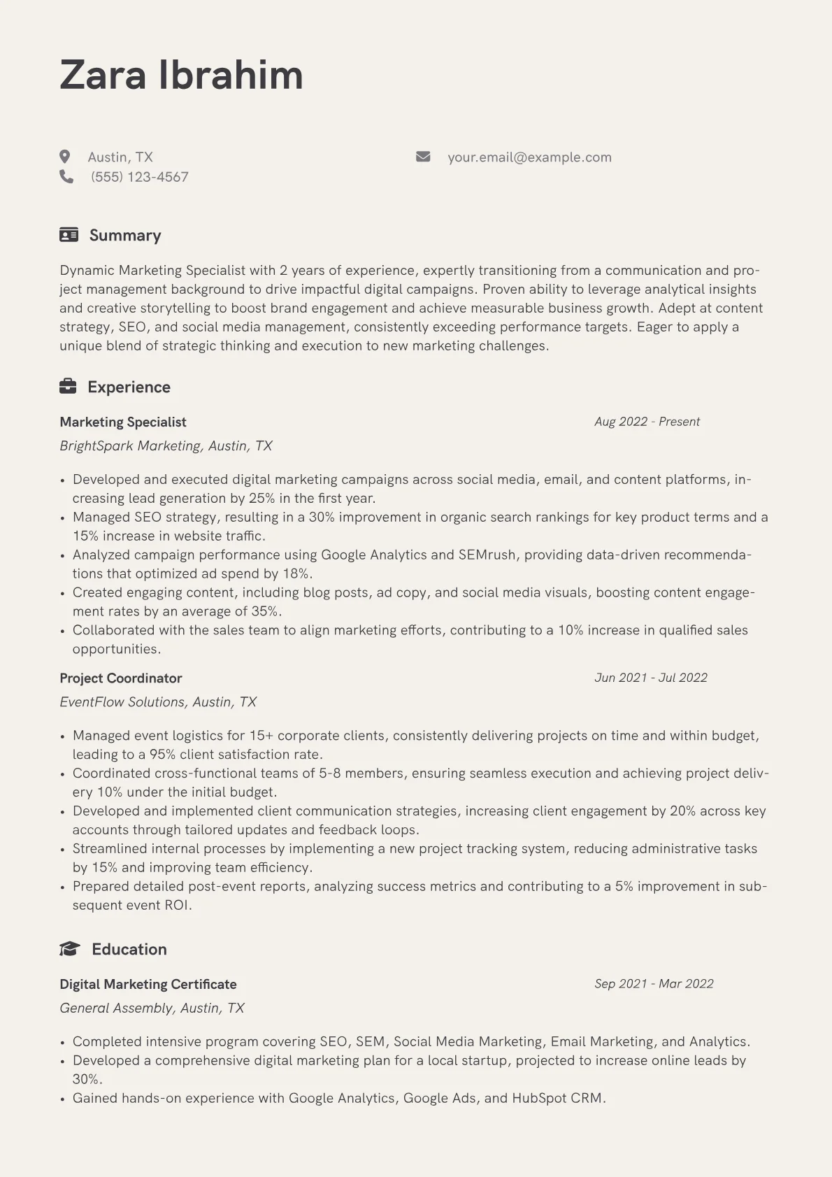 Career changer version - Page 1