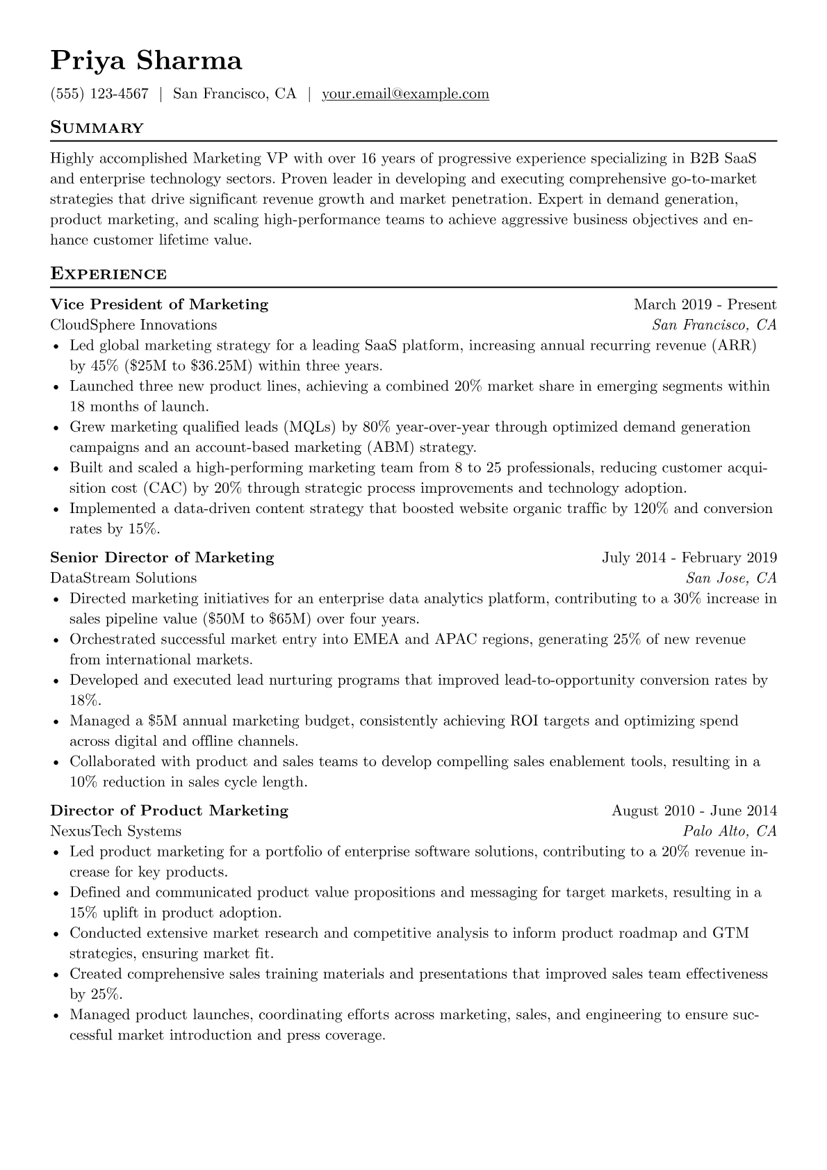 Marketing Strategy version - Page 1