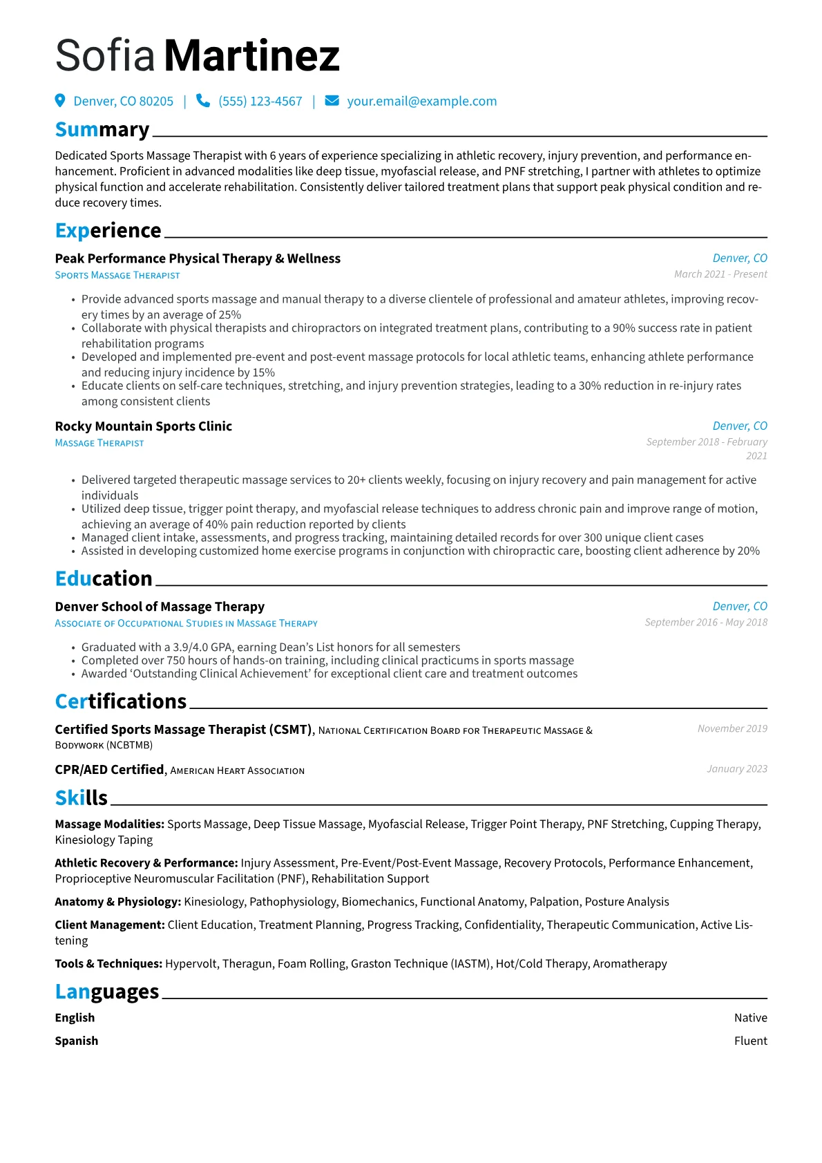 Sports & Performance version - Page 1