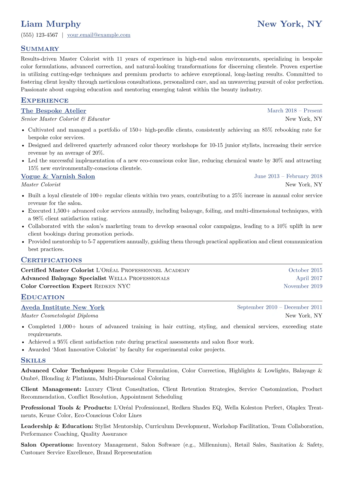 High-end salon version - Page 1